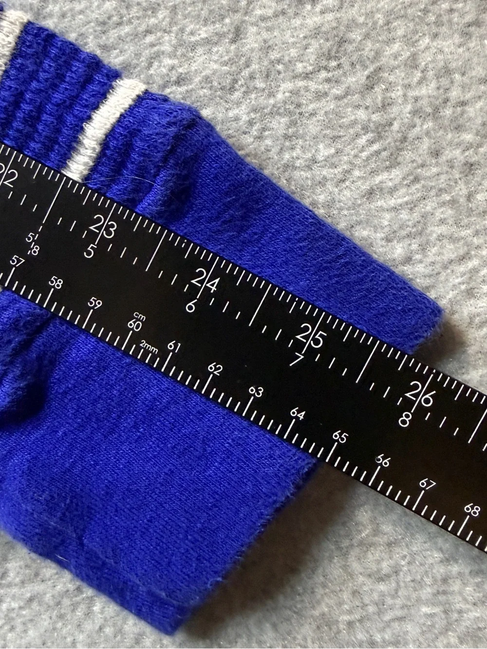 Polo by Ralph Lauren XL Royal Blue & White Striped Knit Hoodie
